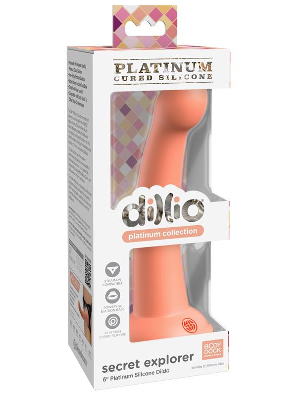 Dillio Platinum Secret Explorer 6 inch Suction Cup Dildo Realistic Dildos