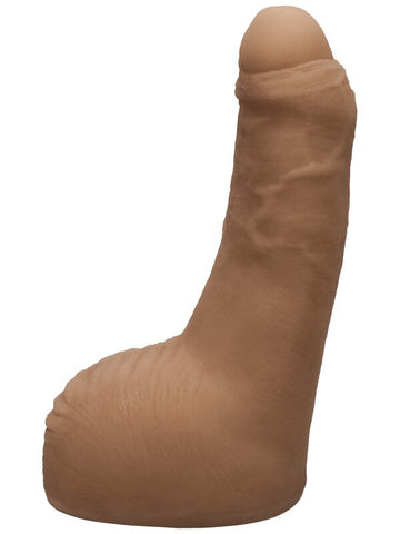 Doc Johnson Signature Cocks Leo Vice 6 Inch Ultraskyn Cock with Removable Vac U Lock Suction Cup Caramel - Realistic Dildos