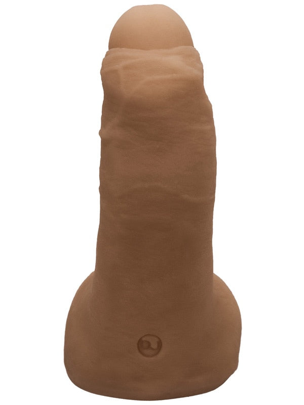 Doc Johnson Signature Cocks Leo Vice 6 Inch Ultraskyn Cock with Removable Vac U Lock Suction Cup Caramel Realistic Dildos