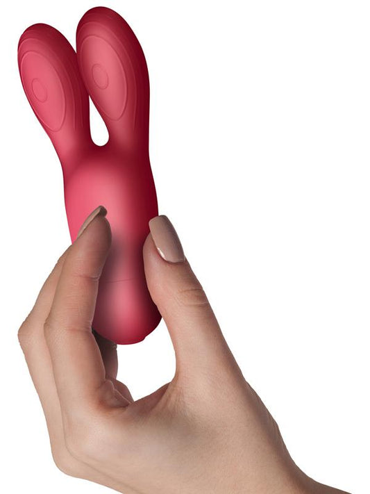 Rocks Off SugarBoo Coral Kiss Twin Clitoral Vibrator - Clit Ticklers and Pulsators