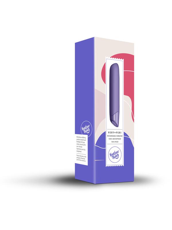 Rocks Off SugarBoo Very Peri Rechargeable Waterproof 10 Speed Vibrator Bullet Vibrators