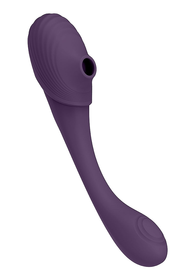 Vive Mirai Double Ended Pulse & Air Wave Bendable Vibrator Clit Ticklers and Pulsators