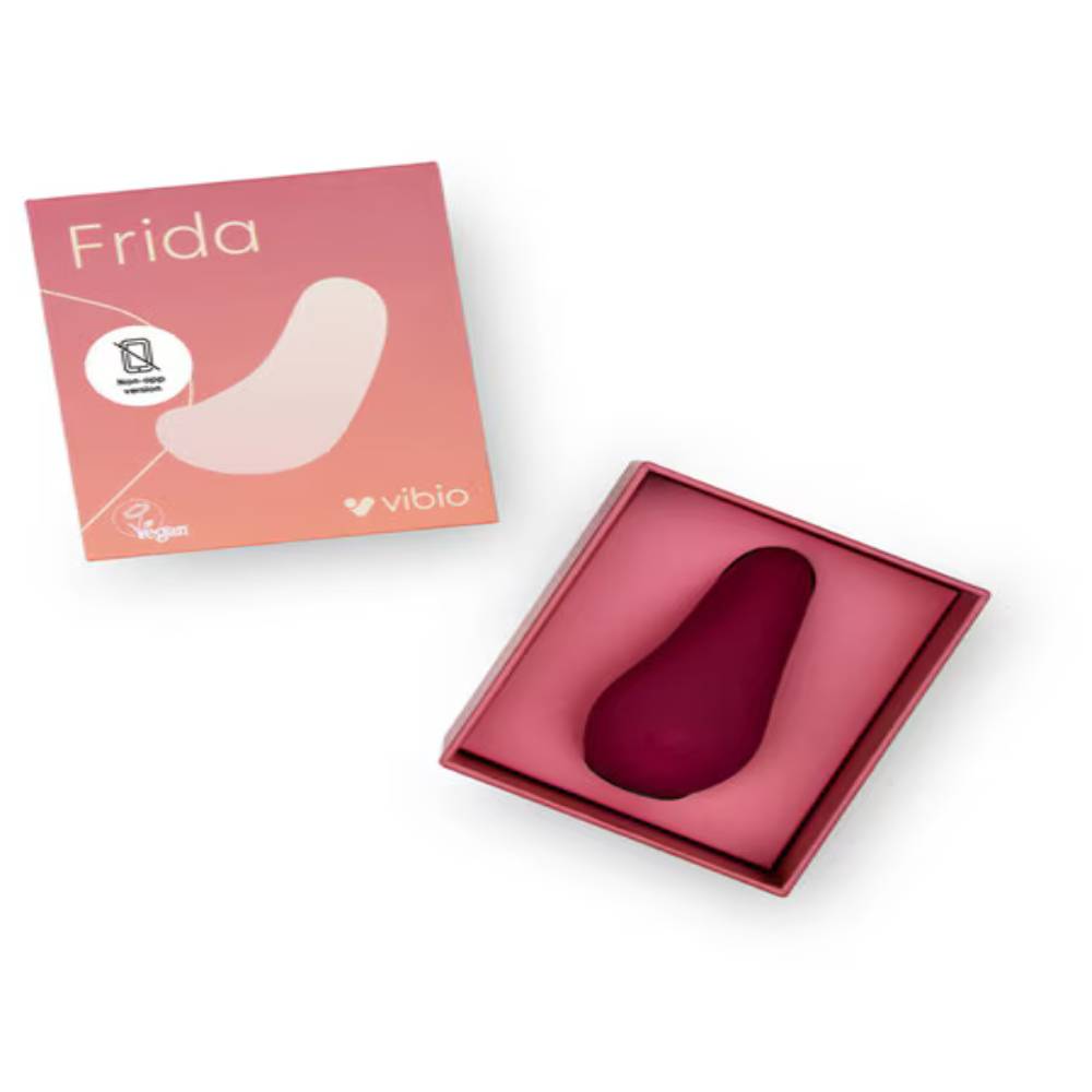 Vibio Frida Lay On 5 Functions Wearable Clitoral Vibrator Plum Clit Ticklers and Pulsators