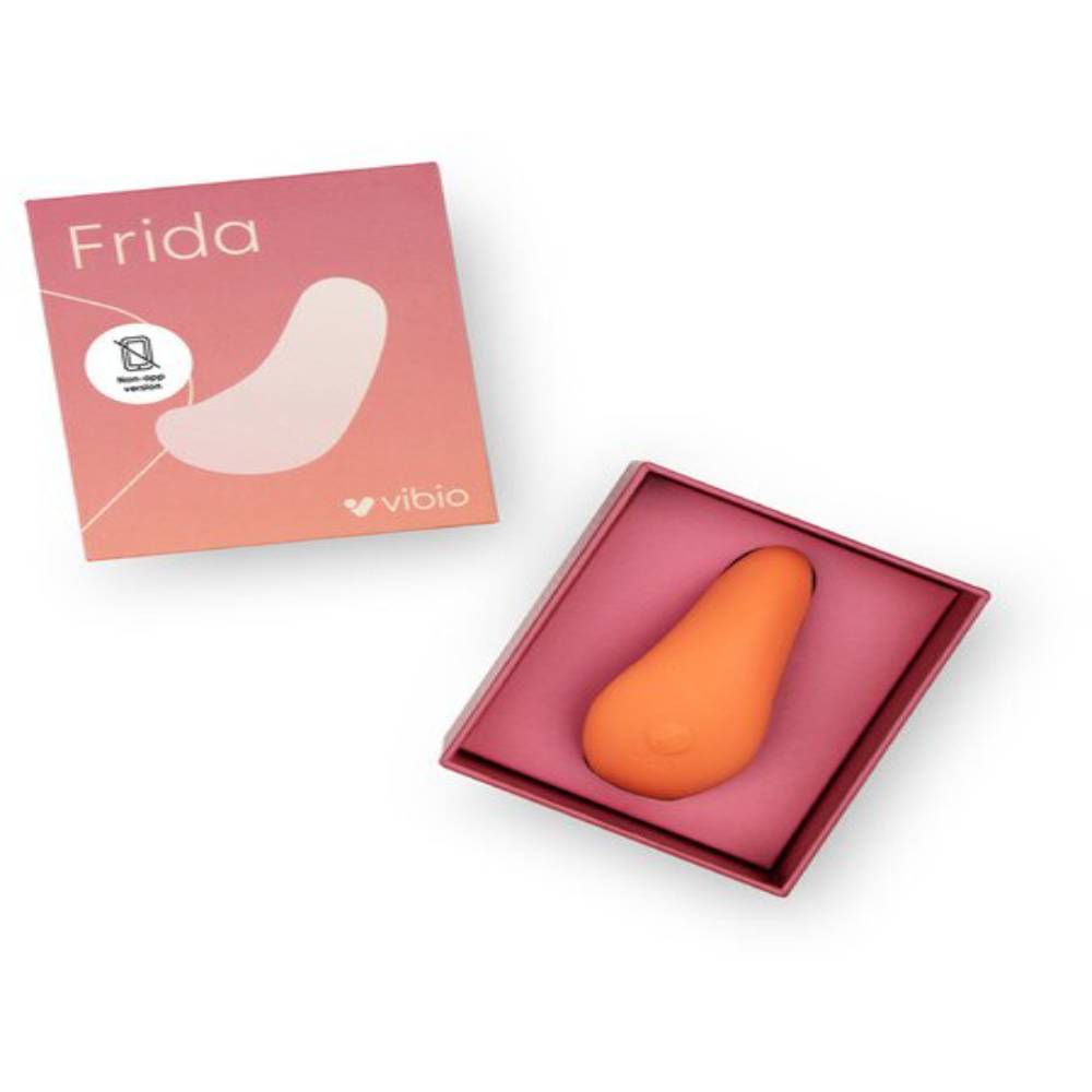 Vibio Frida Lay On 5 Functions Wearable Clitoral Massager Peach Clit Ticklers and Pulsators