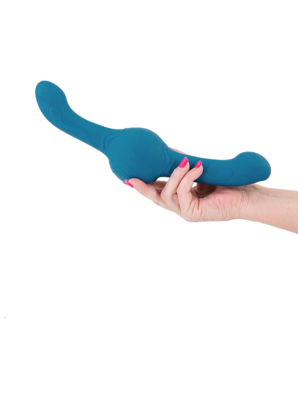 NS Novelties Revolution Tsunami G and P Spot Massager Teal Double Ender