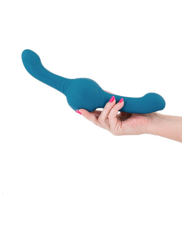 NS Novelties Revolution Tsunami G and P Spot Massager Teal - Double Ender