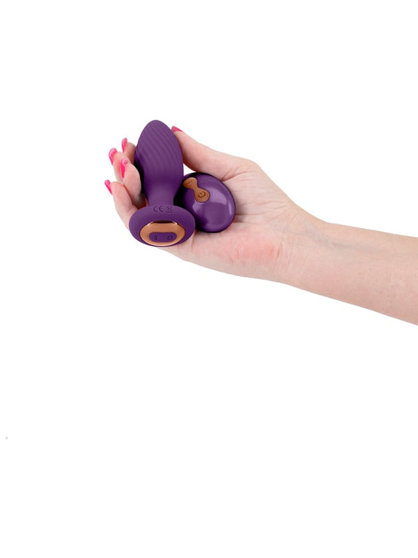 NS Novelties INYA Alpine Rechargeable Gyrating Butt Plug Purple Butt Plugs