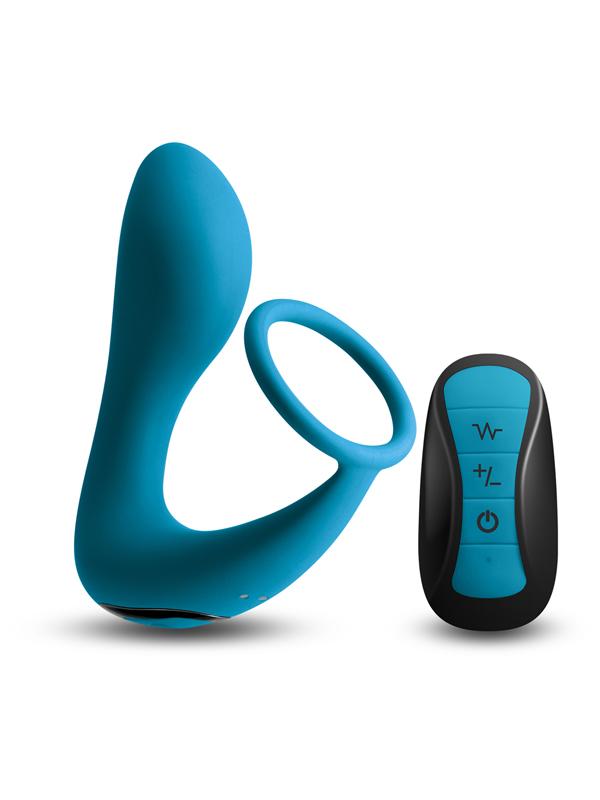 Renegade Slingshot II Cock Ring and Prostate Stimulator Teal Cock Ring Sets