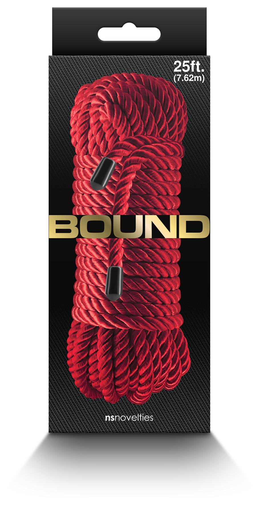 NS Novelties Bound Rope Red Collars And Cuffs