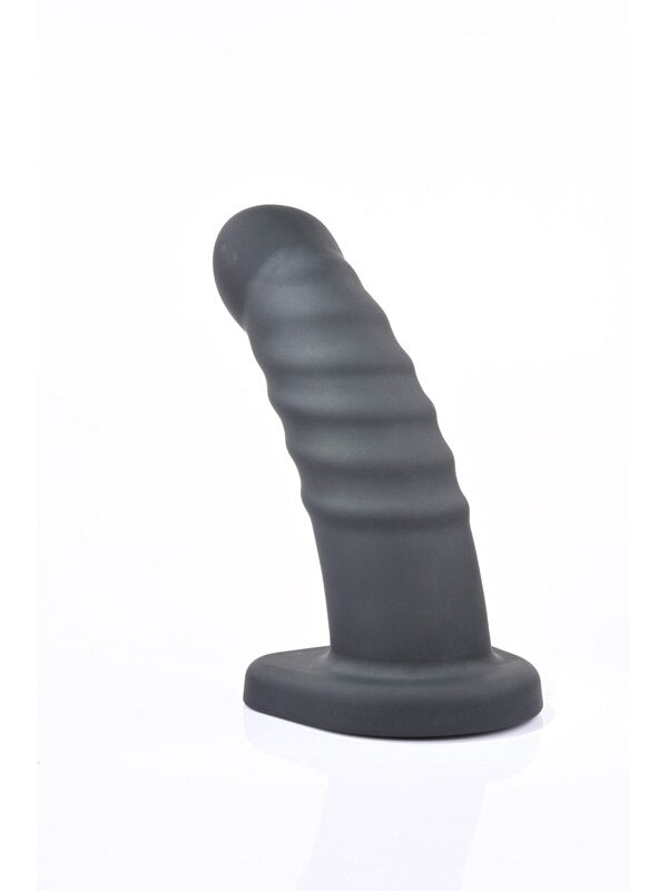 Merge Sportsheets Banx Ribbed Hollow Dildo Black Realistic Dildos