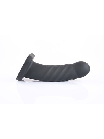 Merge Sportsheets Banx Ribbed Hollow Dildo Black - Realistic Dildos