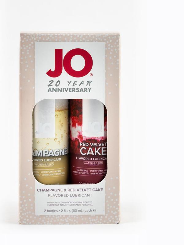 System Jo 20TH Anniversary Gift Set Champagne 60ml and Red Velvet Cake 60ml Lubricant Lubricants and Lotions