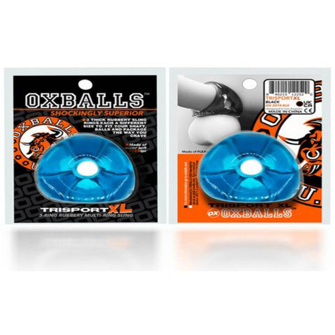 Oxballs Tri-Sport Xl Thicker 3-Ring Cock and Ball Sling - Ball and Cock Toys