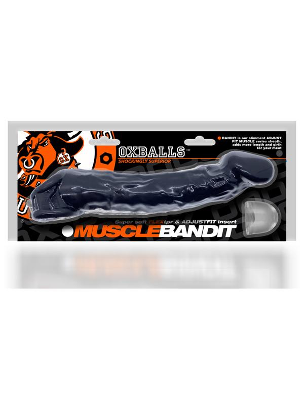 Oxballs Muscle Bandit Slimmest Muscle Cocksheath Black Penis Sleeves and Extenders