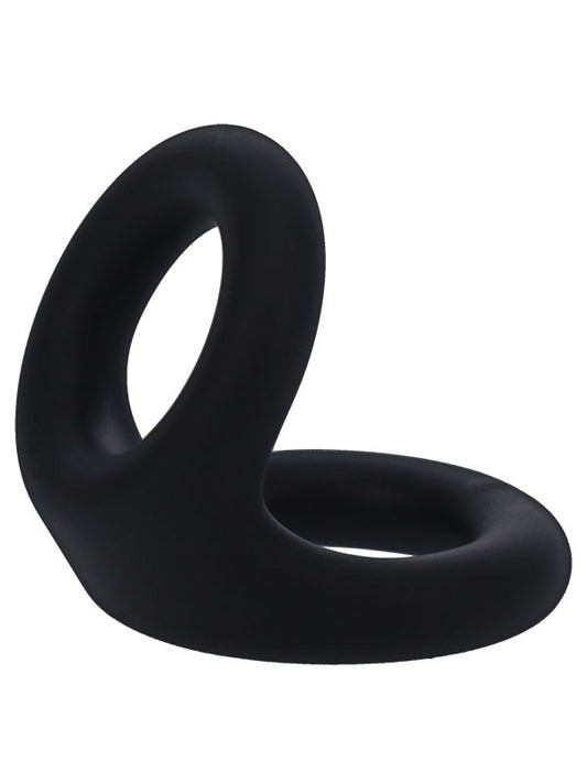 Tantus Uplift Silicone Cock Ring Onyx - Cock Rings