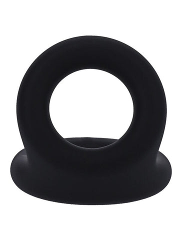 Tantus Uplift Silicone Cock Ring Onyx - Cock Rings
