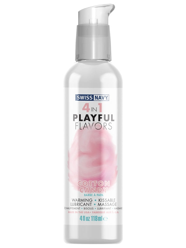 Swiss Navy Playful 4 in 1 Cotton Candy Flavoured Lubricant 118ml Lubricants and Lotions