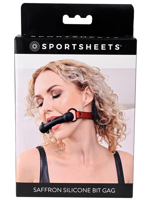 Sportsheets Saffron Silicone Bit BDSM Gag Bondage Gags and Bits