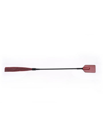 Sportsheets Saffron Tap & Tickle Dual Ended Crop and Silicone Flogger - Whips And Crops