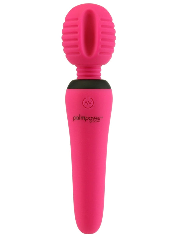 BMS Factory Palm Power Groove Mini Wand Fuchsia Body Wands