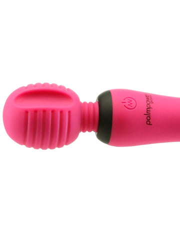 BMS Factory Palm Power Groove Mini Wand Fuchsia - Body Wands