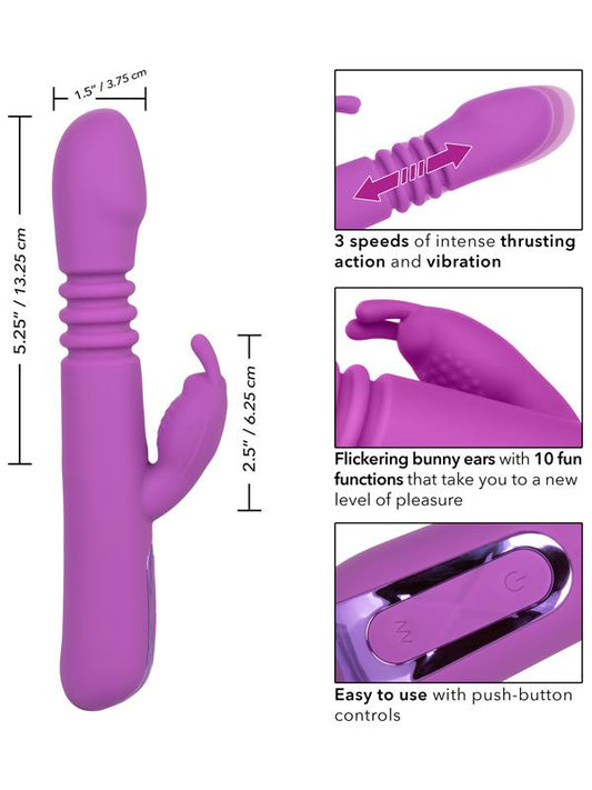 CalExotics Jack Rabbit Elite Thrusting Rabbit Vibrator - Rabbit Vibrators