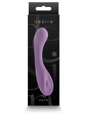 NS Novelties Desire Pure Rechargeable Vibrator Dusty Lavender - G-Spot Vibrators