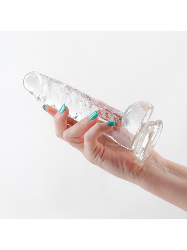 NS Novelties Fantasia Ballsy 6.5 Inch Dildo Clear Realistic Dildos