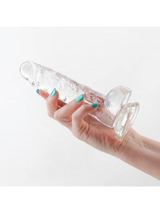 NS Novelties Fantasia Ballsy 6.5 Inch Dildo Clear - Realistic Dildos