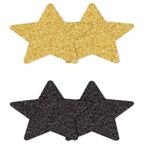 NS Novelties Pretty Nipple Pasties Glitter Stars 2 Pair - Breast and Nipple Toys