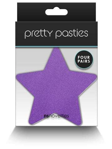 NS Novelties Pretty Pasties Star I Assorted Nipple Cover 4 Pairs - Breast and Nipple Toys