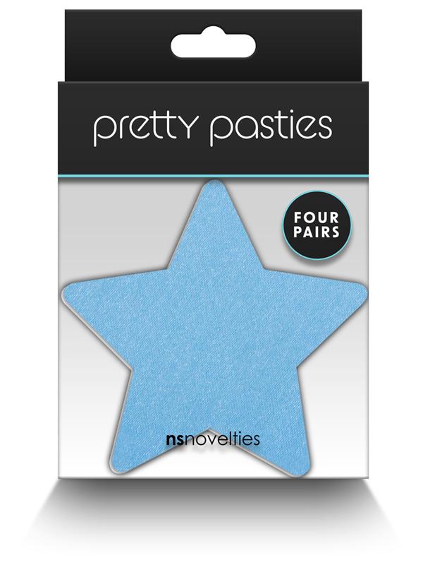 NS Novelties Pretty Pasties Star II Assorted Nipple Cover 4 Pairs Breast and Nipple Toys