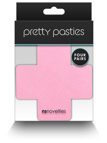 NS Novelties Pretty Pasties Cross II Assorted Nipple Cover 4 Pairs - Breast and Nipple Toys