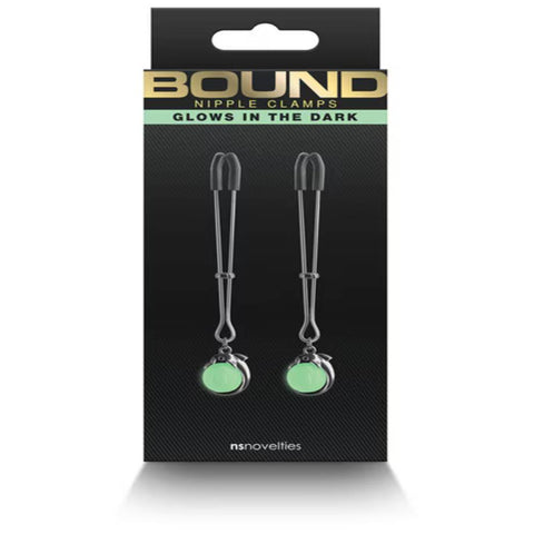 NS Novelties Bound Nipple Clamps G1 - Nipple and Clit Clamps
