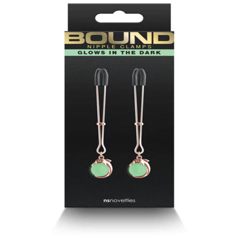 NS Novelties Bound Nipple Clamps G1 - Nipple and Clit Clamps