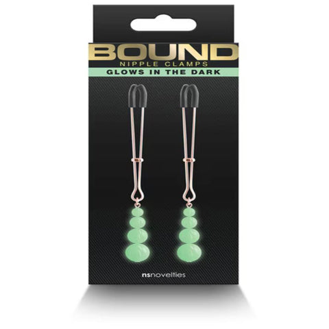 NS Novelties Bound Womens Nipple Clamps G2 - Breast and Nipple Toys