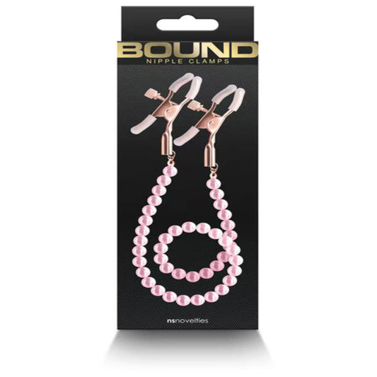 NS Novelties Bound Nipple Clamps DC1 Nipple and Clit Clamps