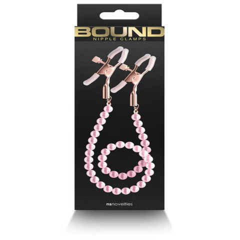 NS Novelties Bound Nipple Clamps DC1 - Nipple and Clit Clamps