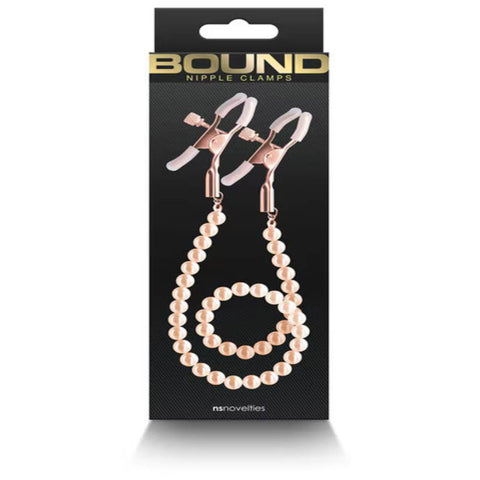 NS Novelties Bound Nipple Clamps DC1 - Nipple and Clit Clamps