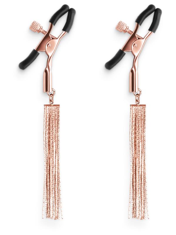 NS Novelties Bound Nipple Clamps D2 Rose Gold Nipple and Clit Clamps