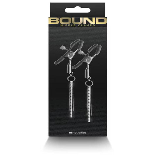 NS Novelties Bound Nipple Clamps D3 Nipple and Clit Clamps