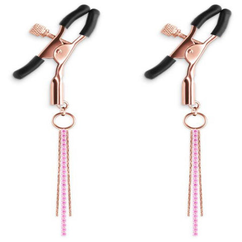 NS Novelties Bound Nipple Clamps D3 - Nipple and Clit Clamps