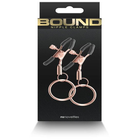 NS Novelties Bound Womens Nipple Clamps C2 - Nipple and Clit Clamps