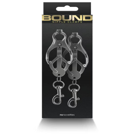 NS Novelties Bound Sexy Nipple Clamps C3 Nipple and Clit Clamps