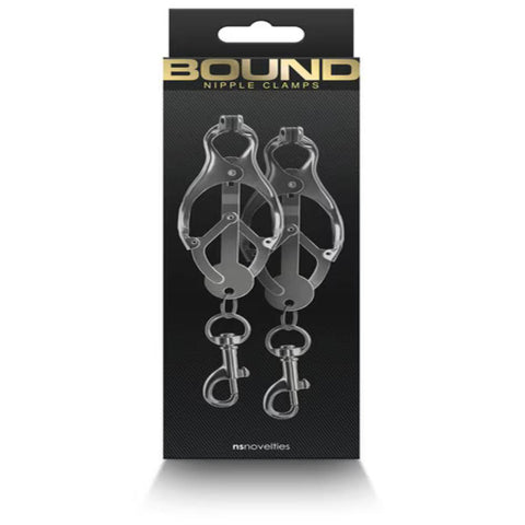 NS Novelties Bound Sexy Nipple Clamps C3 - Nipple and Clit Clamps