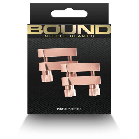 NS Novelties Bound Adjustable Nipple Clamps V1 - Nipple and Clit Clamps