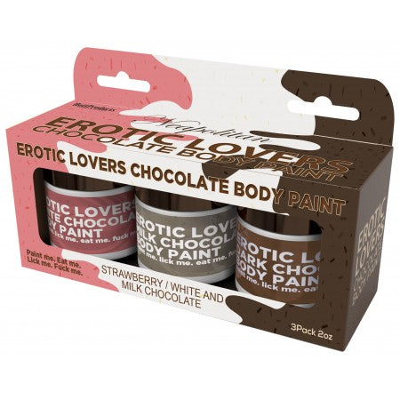 Hott Products Chocolate Lovers Neapolitan Body Paints Default Title Party Gifts and Novelties