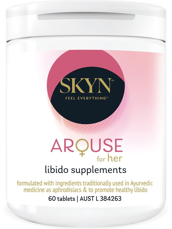 SKYN Arouse For Her Libido Supplements 60 Tablets Delay and Excite Sprays