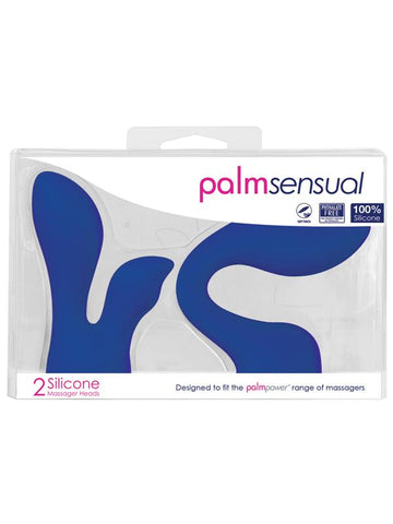 BMS Factory Palm Sensual Massager Heads Accessories Blue - Vibrator Accessories