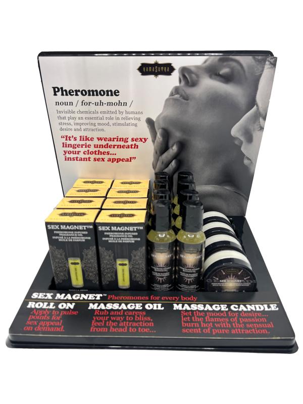 Kama Sutra Products SEX MAGNET Pheromone Vanilla Amber Fragrance Oil Prepack Display 20 Units Bath and Intimate Fragrances